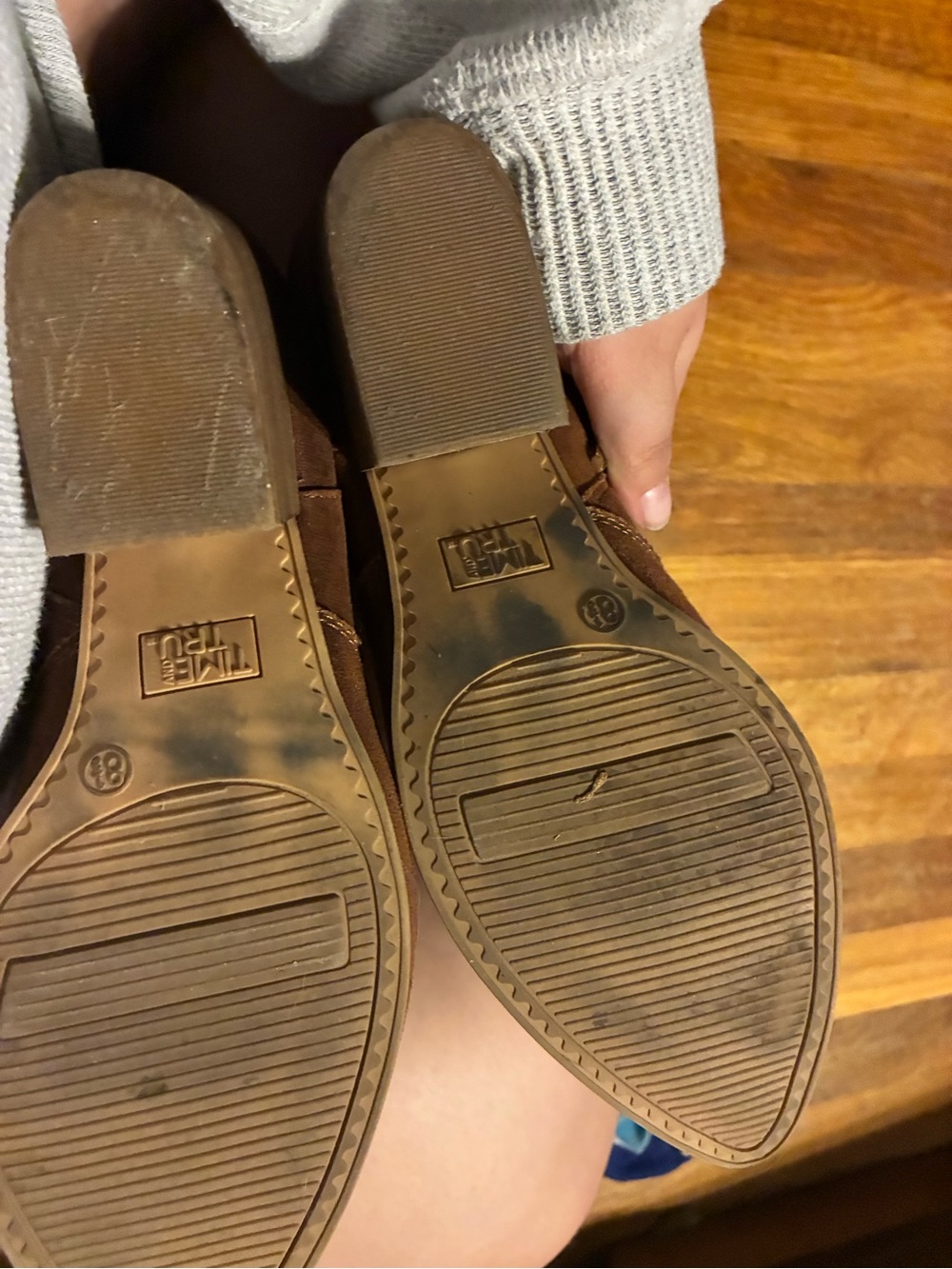 Women’s Brown Suede Ankle Boots - Picture 2 of 3